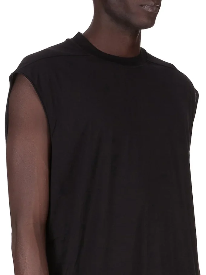 DRKSHDW FW25 CONCORDIANS TARP T IN BLACK COTTON GAUZE JERSEY DU02E7158BH-09