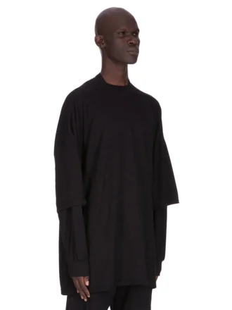 DRKSHDW FW25 CONCORDIANS TOMMY HUSTLER SWEAT IN BLACK DOUBLE BRUSHED JERSEY DU02E7266JDB-09