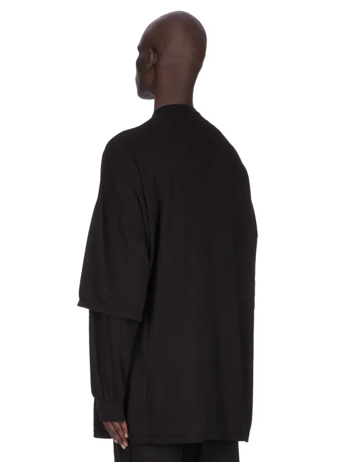 DRKSHDW FW25 CONCORDIANS TOMMY HUSTLER SWEAT IN BLACK DOUBLE BRUSHED JERSEY DU02E7266JDB-09