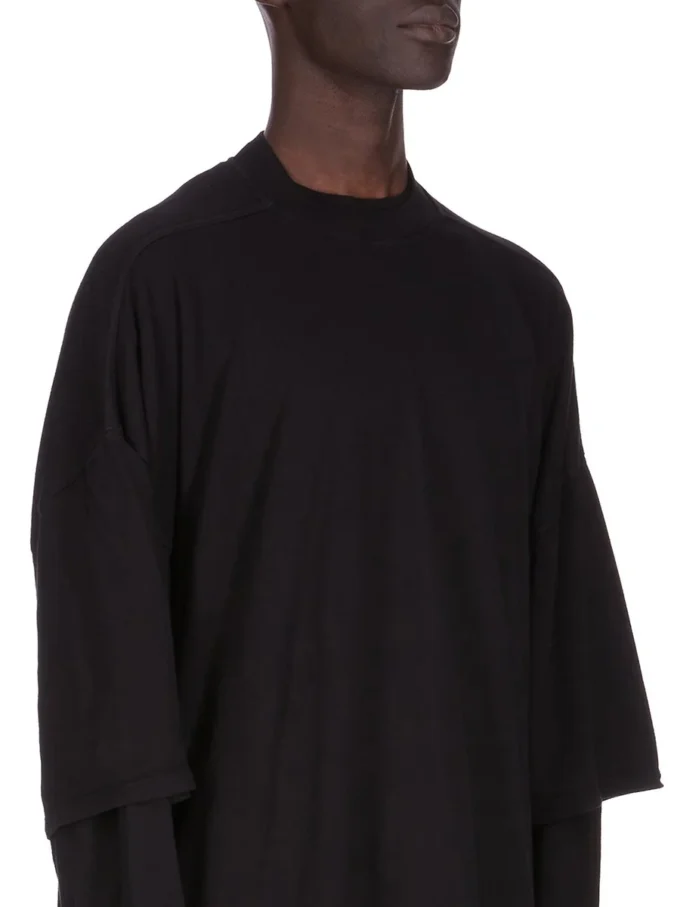 DRKSHDW FW25 CONCORDIANS TOMMY HUSTLER SWEAT IN BLACK DOUBLE BRUSHED JERSEY DU02E7266JDB-09