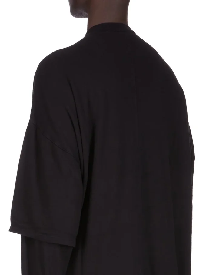 DRKSHDW FW25 CONCORDIANS TOMMY HUSTLER SWEAT IN BLACK DOUBLE BRUSHED JERSEY DU02E7266JDB-09