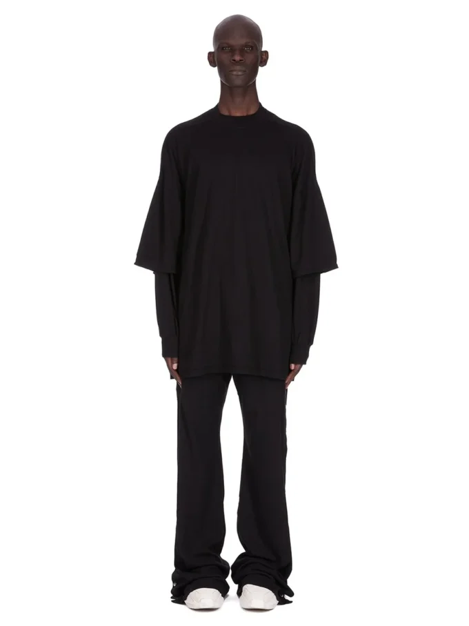 DRKSHDW FW25 CONCORDIANS TOMMY HUSTLER SWEAT IN BLACK DOUBLE BRUSHED JERSEY DU02E7266JDB-09