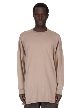 DRKSHDW FW25 CONCORDIANS TOMMY LS SWEAT IN DIRTY PEARL DOUBLE BRUSHED JERSEY DU02E7292JDBP-88
