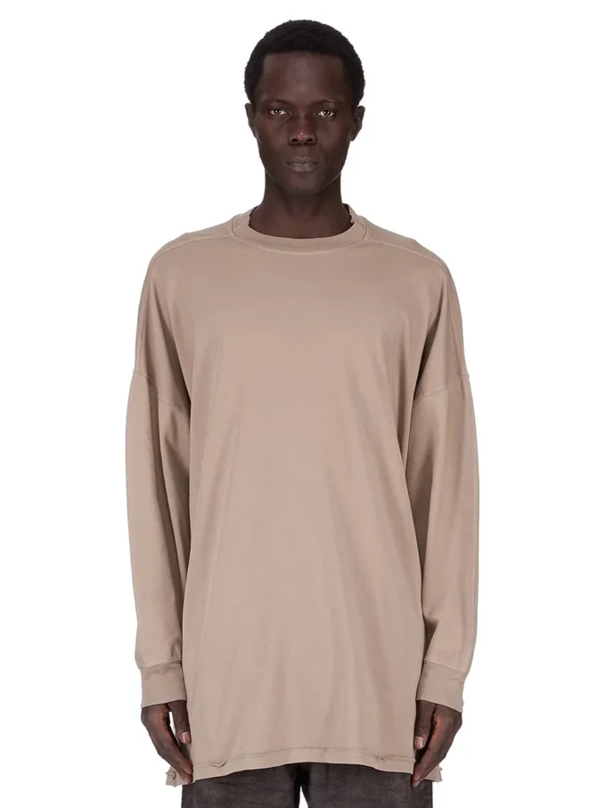 DRKSHDW FW25 CONCORDIANS TOMMY LS SWEAT IN DIRTY PEARL DOUBLE BRUSHED JERSEY DU02E7292JDBP-88
