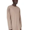 DRKSHDW FW25 CONCORDIANS TOMMY LS SWEAT IN DIRTY PEARL DOUBLE BRUSHED JERSEY DU02E7292JDBP-88