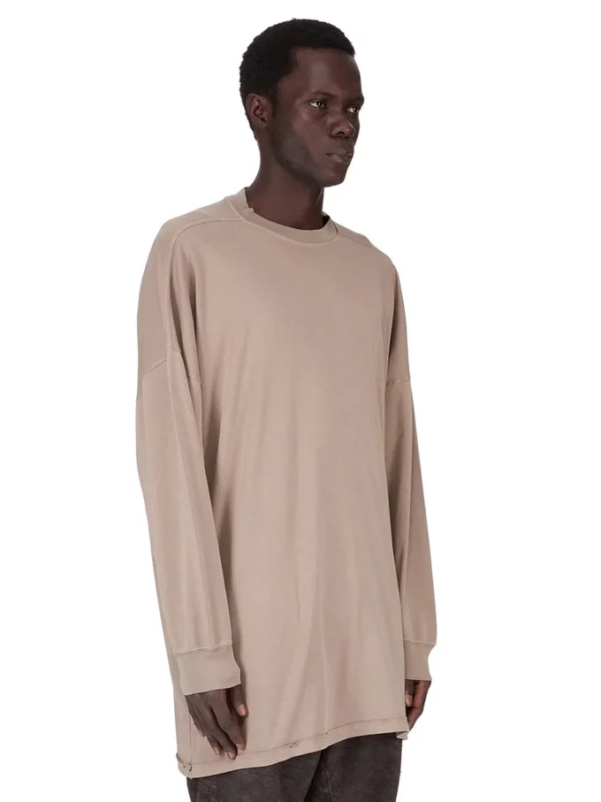 DRKSHDW FW25 CONCORDIANS TOMMY LS SWEAT IN DIRTY PEARL DOUBLE BRUSHED JERSEY DU02E7292JDBP-88