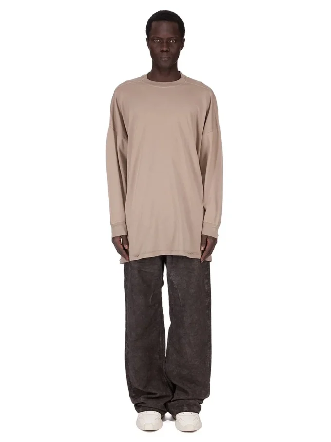 DRKSHDW FW25 CONCORDIANS TOMMY LS SWEAT IN DIRTY PEARL DOUBLE BRUSHED JERSEY DU02E7292JDBP-88