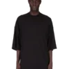 DRKSHDW FW25 CONCORDIANS TOMMY T IN BLACK COTTON GAUZE JERSEY DU02E7259BH-09