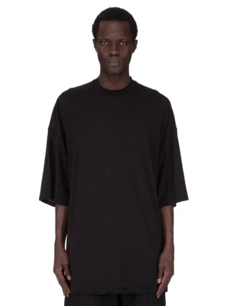 DRKSHDW FW25 CONCORDIANS TOMMY T IN BLACK COTTON GAUZE JERSEY DU02E7259BH-09