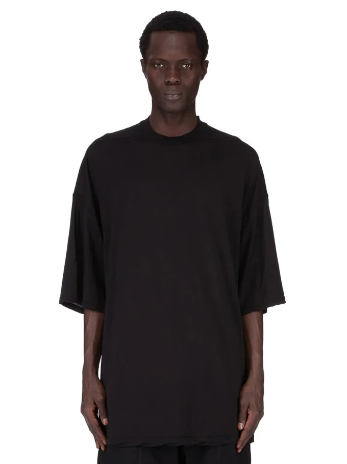 DRKSHDW FW25 CONCORDIANS TOMMY T IN BLACK COTTON GAUZE JERSEY DU02E7259BH-09