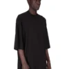 DRKSHDW FW25 CONCORDIANS TOMMY T IN BLACK COTTON GAUZE JERSEY DU02E7259BH-09