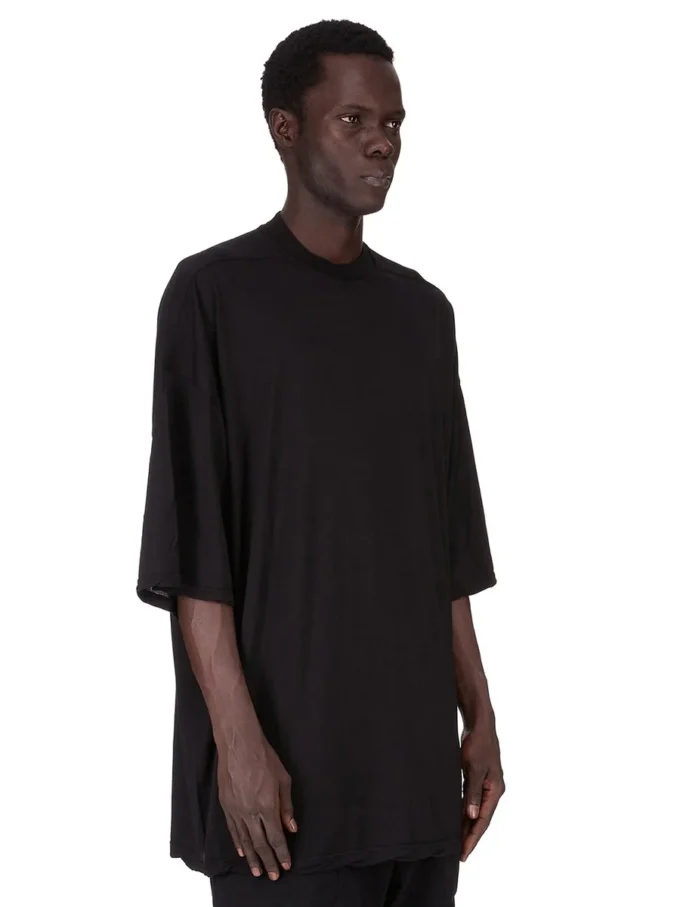 DRKSHDW FW25 CONCORDIANS TOMMY T IN BLACK COTTON GAUZE JERSEY DU02E7259BH-09