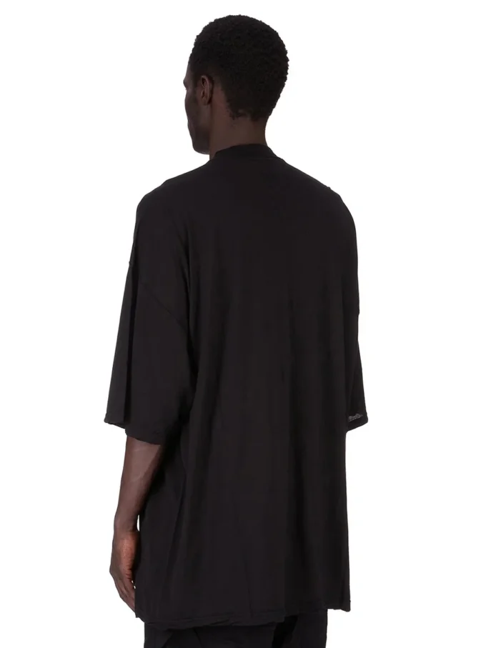 DRKSHDW FW25 CONCORDIANS TOMMY T IN BLACK COTTON GAUZE JERSEY DU02E7259BH-09
