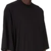 DRKSHDW FW25 CONCORDIANS TOMMY T IN BLACK COTTON GAUZE JERSEY DU02E7259BH-09