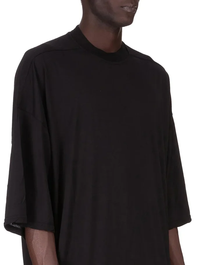 DRKSHDW FW25 CONCORDIANS TOMMY T IN BLACK COTTON GAUZE JERSEY DU02E7259BH-09