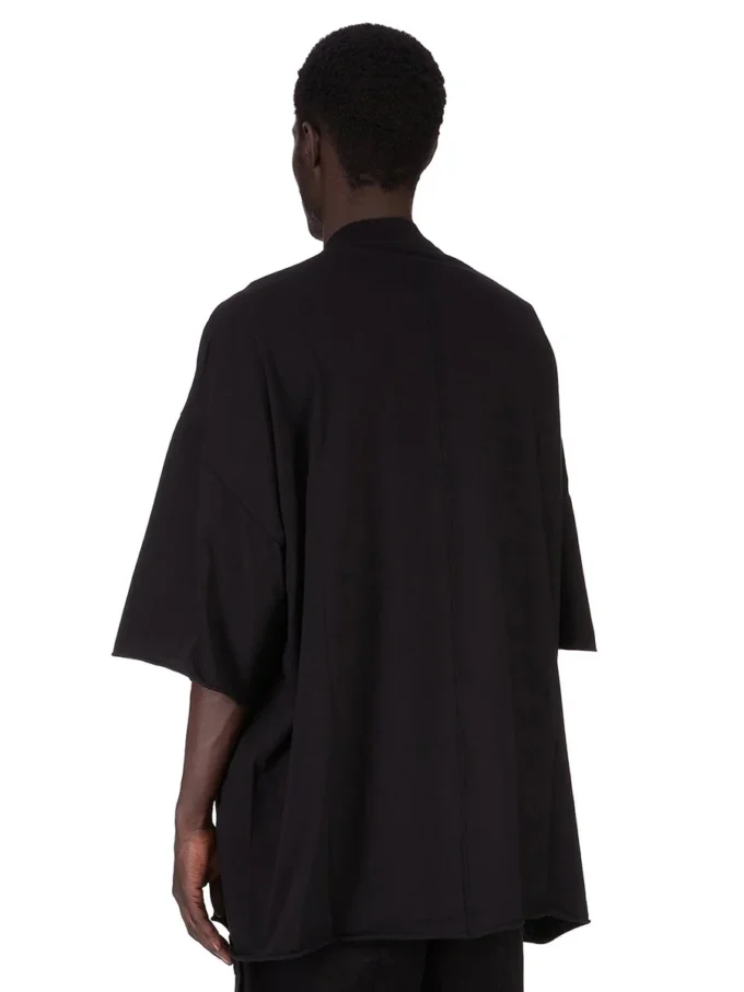 DRKSHDW FW25 CONCORDIANS TOMMY T IN BLACK/PEARL MEDIUM WEIGHT COTTON JERSEY DU02E7259RNEP2-0908