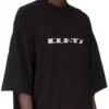 DRKSHDW FW25 CONCORDIANS TOMMY T IN BLACK/PEARL MEDIUM WEIGHT COTTON JERSEY DU02E7259RNEP2-0908