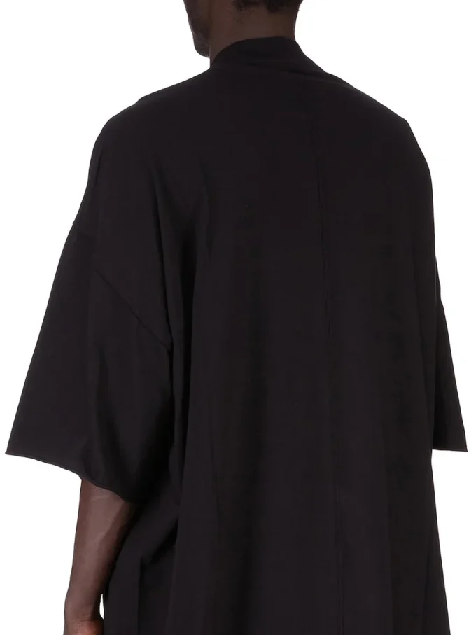 DRKSHDW FW25 CONCORDIANS TOMMY T IN BLACK/PEARL MEDIUM WEIGHT COTTON JERSEY DU02E7259RNEP2-0908