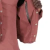 RICK OWENS FW25 CONCORDIANS CARGO JKT IN ROSEWOOD MATTE NYLON. RU02E1762MT-13