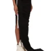 RICK OWENS FW25 CONCORDIANS EDFU SKIRT IN BLACK DOUBLE BRUSHED JERSEY DS02E7337JDB-09