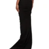 RICK OWENS FW25 CONCORDIANS EDFU SKIRT IN BLACK DOUBLE BRUSHED JERSEY DS02E7337JDB-09