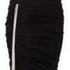 RICK OWENS FW25 CONCORDIANS EDFU SKIRT IN BLACK DOUBLE BRUSHED JERSEY DS02E7337JDB-09