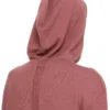 RICK OWENS FW25 CONCORDIANS OVERSIZED HOODIE IN ROSEWOOD LIGHTWEIGHT RASATO KNIT. RP02E4613M-13