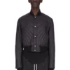 RICK OWENS FW25 CONCORDIANS QUILTED FLIGHT JKT IN BLACK LIGHT NYLON RU02E1727NPT1-09