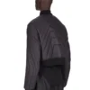 RICK OWENS FW25 CONCORDIANS QUILTED FLIGHT JKT IN BLACK LIGHT NYLON RU02E1727NPT1-09