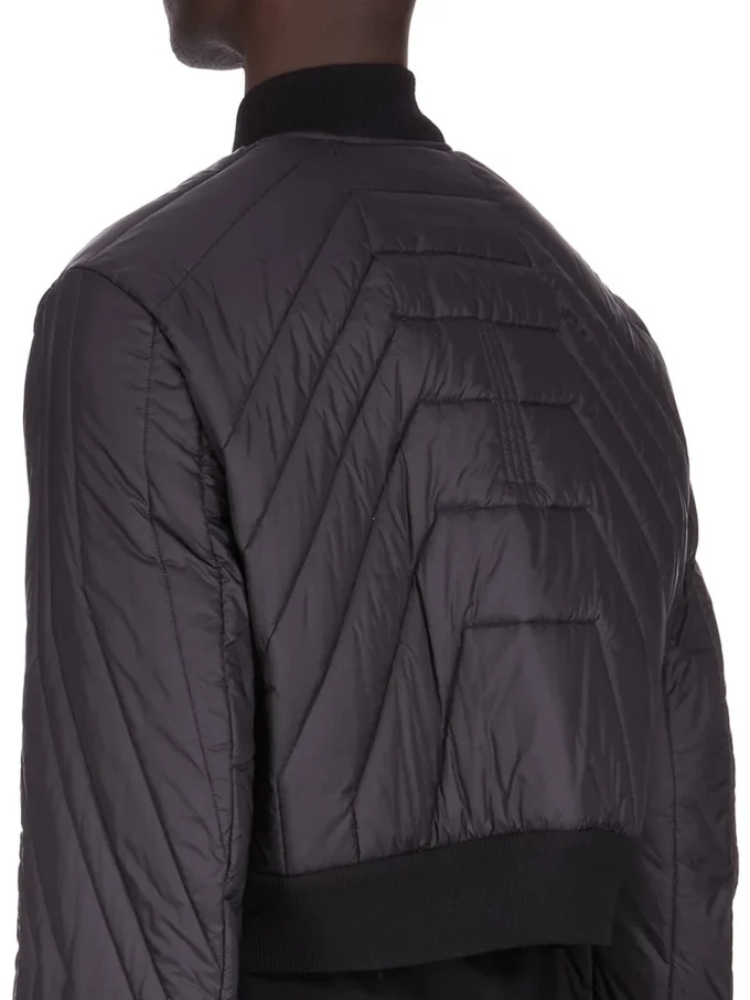 RICK OWENS FW25 CONCORDIANS QUILTED FLIGHT JKT IN BLACK LIGHT NYLON RU02E1727NPT1-09