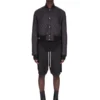RICK OWENS FW25 CONCORDIANS QUILTED FLIGHT JKT IN BLACK LIGHT NYLON RU02E1727NPT1-09