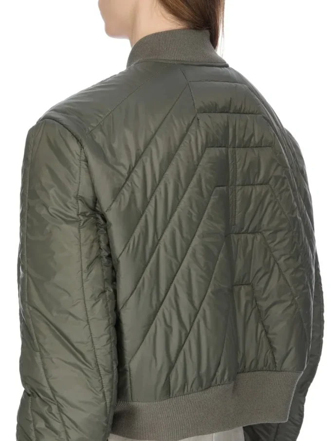 RICK OWENS FW25 CONCORDIANS QUILTED FLIGHT JKT IN BOSCO LIGHT NYLON. RU02E1727NPT1-25