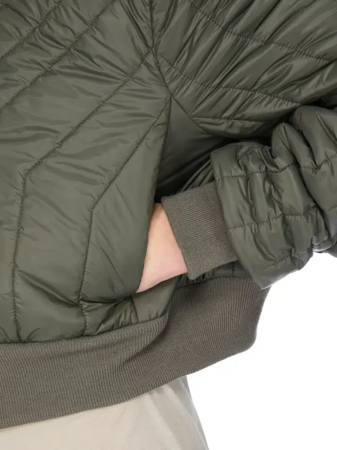 RICK OWENS FW25 CONCORDIANS QUILTED FLIGHT JKT IN BOSCO LIGHT NYLON. RU02E1727NPT1-25
