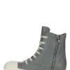 RICK OWENS FW25 CONCORDIANS SNEAKERS IN WASHED INDIGO/MILK/MILK FULL GRAIN COW LEATHER RP02E4890LCO-0611