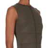 RICK OWENS FW25 CONCORDIANS TANK DRESS MOTIVO IN BOSCO LIGHTWEIGHT RASATO KNIT RP02E4676MLK-25