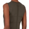 RICK OWENS FW25 CONCORDIANS TANK DRESS MOTIVO IN BOSCO LIGHTWEIGHT RASATO KNIT RP02E4676MLK-25