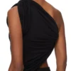 RICK OWENS LILIES FW25 CONCORDIANS ANITA TOP IN VISCOSE CREPE JERSEY LI02E3110RV-09